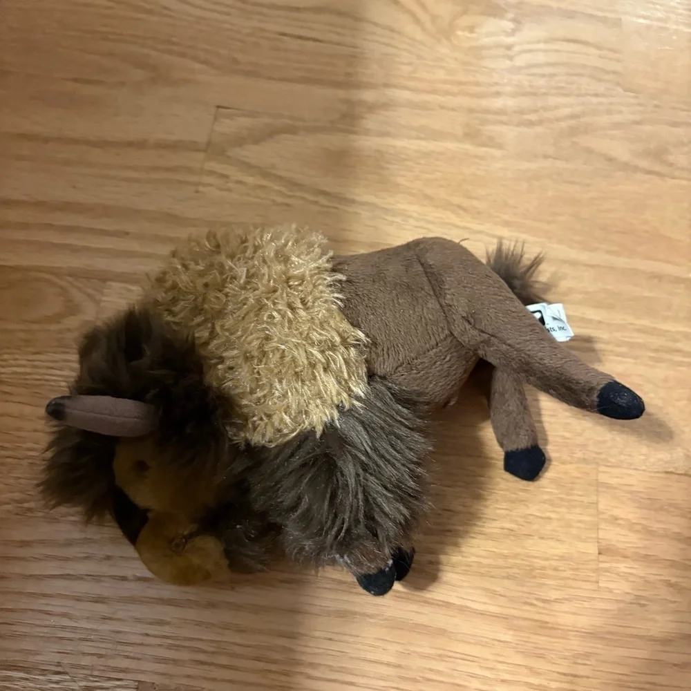 Wildlife Artists Plush Bison Toy Stuffed Animal Buffalo Brown
